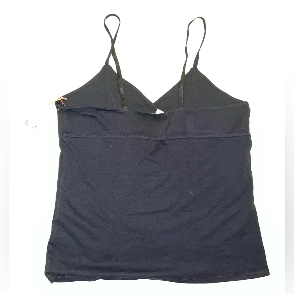 Open Edit Black Spaghetti Strap V Neck Camisole - Picture 4 of 5